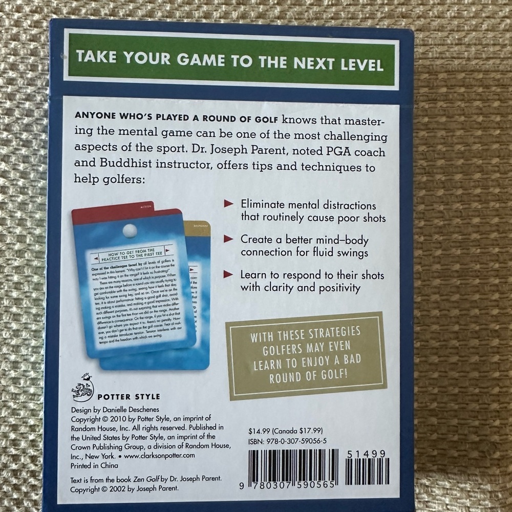 Zen Golf Deck - 50 Tips - Picture 2 of 3
